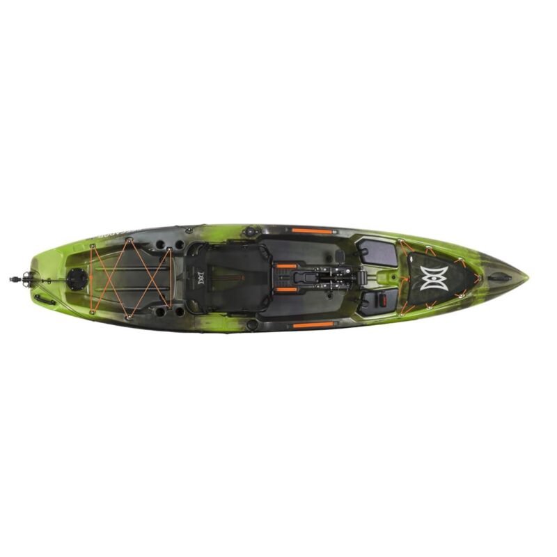 Perception Pescador Pilot 12 | Sit on Top Fishing Kayak with Pedal Drive | Adjustable Lawn Chair Seat and Tackle Storage Areas | 12' - Image 2